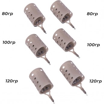 Набор пластиковых фидерных кормушек FEEDER CONCEPT M1 РЕКА 6шт.