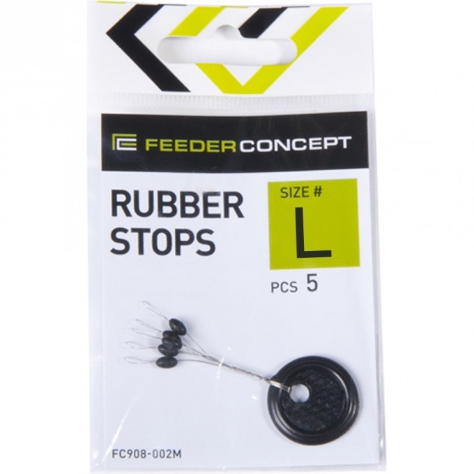 Стопоры резиновые FEEDER CONCEPT Rubber Stops р. 003L 5шт FC908-003L Стопоры резиновые FEEDER CONCEPT Rubber Stops р. 003L 5шт FC908-003L