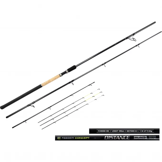 Удилище фидерное FEEDER CONCEPT DISTANCE BLACK 080 3.90 FCDIB080-390 Удилище фидерное FEEDER CONCEPT DISTANCE BLACK 080 3.90 FCDIB080-390