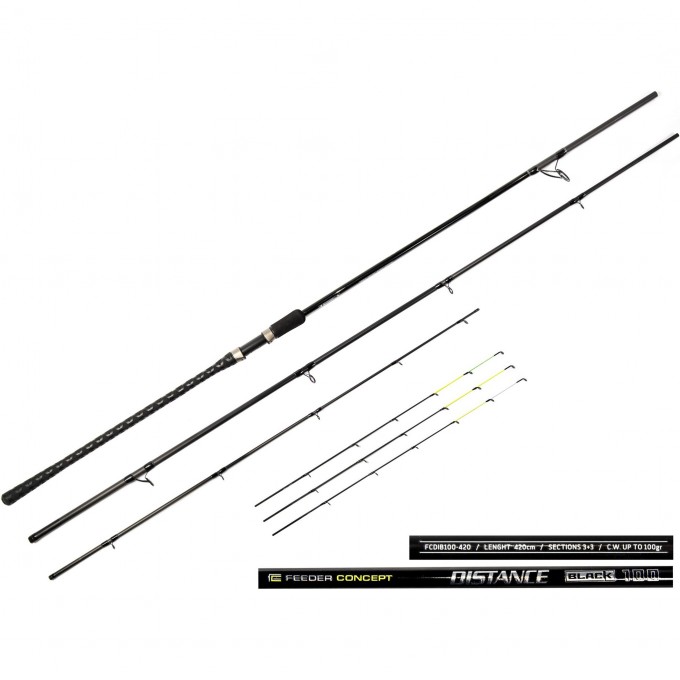 Удилище фидерное FEEDER CONCEPT DISTANCE BLACK 100 4.20 FCDIB100-420 Удилище фидерное FEEDER CONCEPT DISTANCE BLACK 100 4.20 FCDIB100-420